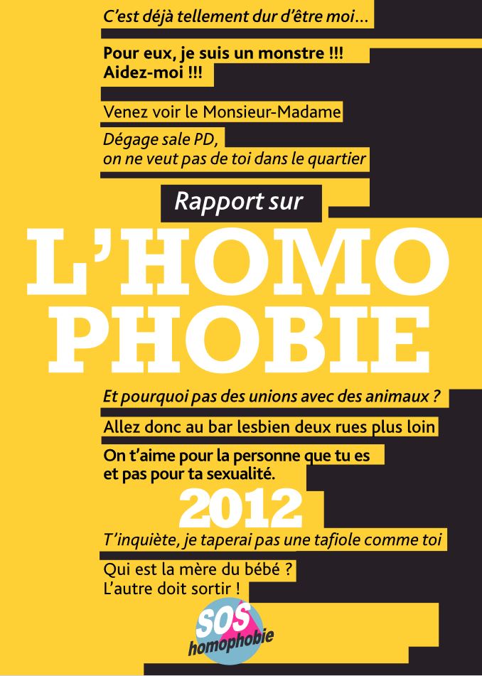 RAPPORT SUR L'HOMOPHOBIE 2012